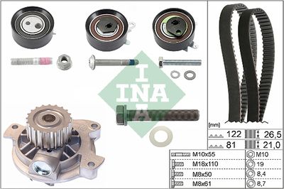 Водяной насос + комплект зубчатого ремня Schaeffler INA 530 0484 30