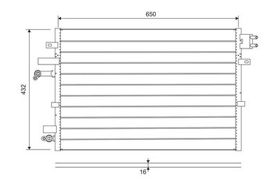 Kondensators, Gaisa kond. sistēma VALEO 822745