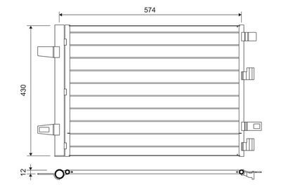 Конденсатор, кондиционер VALEO 812883