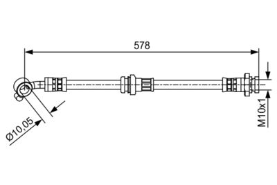 Тормозной шланг BOSCH 1 987 481 649