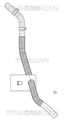 Гидравлический шланг, рулевое управление TRISCAN 8516 29014
