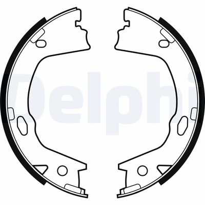 Bremžu loku kompl., Stāvbremze DELPHI LS2153