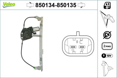 Стеклоподъемник VALEO 850134