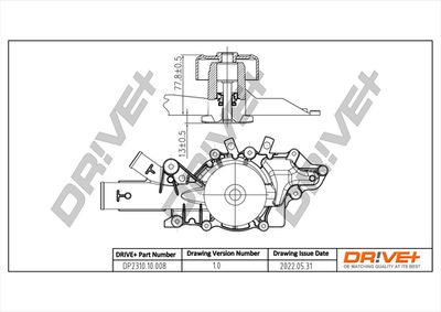 Ūdens sūknis, dzinēja dzesēšana Dr!ve+ DP2310.10.008