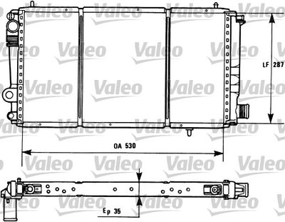 Radiators, Motora dzesēšanas sistēma VALEO 731173