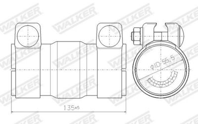 Katalizators, Universāls WALKER 69005