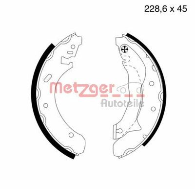 Bremžu loku komplekts METZGER MG 581