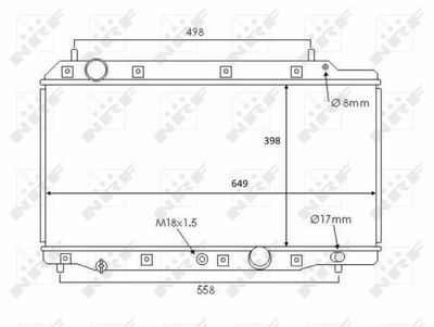 Radiators, Motora dzesēšanas sistēma NRF 58383