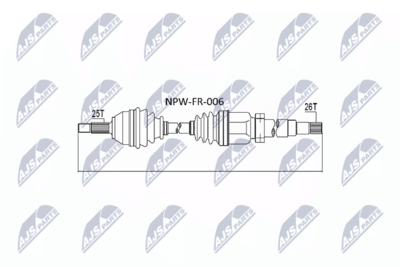 Приводной вал NTY NPW-FR-006