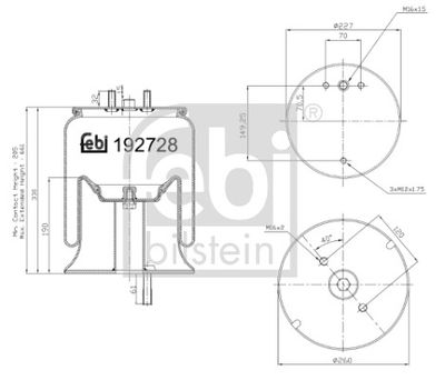 Pneimoatsperes spilvens, Pneimopiekare FEBI BILSTEIN 192728