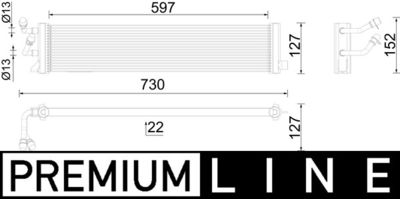 Eļļas radiators, Automātiskā pārnesumkārba MAHLE CLC 292 000P