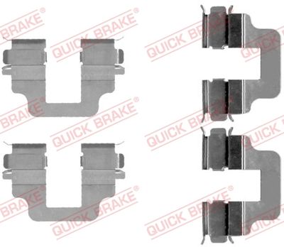 Piederumu komplekts, Disku bremžu uzlikas QUICK BRAKE 109-1712