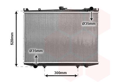 Radiators, Motora dzesēšanas sistēma VAN WEZEL 13002041