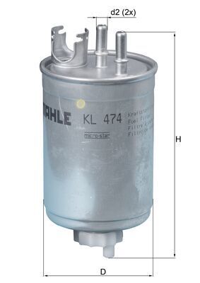 Топливный фильтр MAHLE KL 474