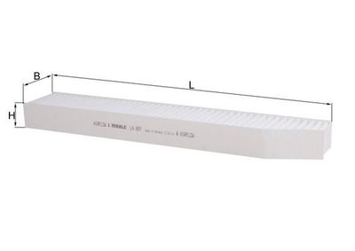 Фильтр, воздух во внутренном пространстве KNECHT LA 897