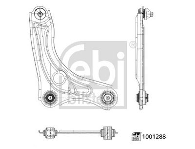 Neatkarīgās balstiekārtas svira, Riteņa piekare FEBI BILSTEIN 1001288