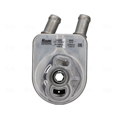 масляный радиатор, двигательное масло NISSENS 91499