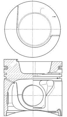Поршень MAHLE 227PI00160000