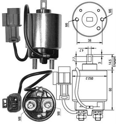 Ievilcējrelejs, Starteris MAGNETI MARELLI 940113050240