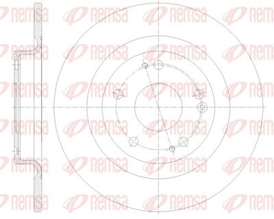 Тормозной диск REMSA 62101.00