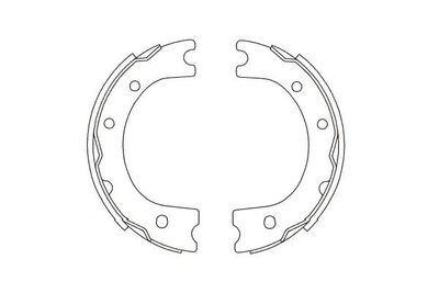 Bremžu loku komplekts KAVO PARTS KBS-1917