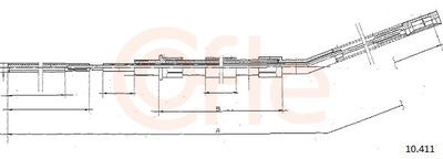 Тросик, cтояночный тормоз COFLE 92.10.411