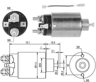 Ievilcējrelejs, Starteris MAGNETI MARELLI 940113050398
