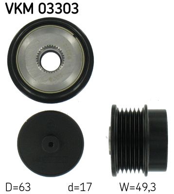 Механизм свободного хода генератора SKF VKM 03303