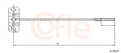 Тросик, cтояночный тормоз COFLE 17.0127