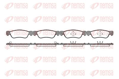 Bremžu uzliku kompl., Disku bremzes REMSA 0295.04