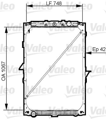 Radiators, Motora dzesēšanas sistēma VALEO 733544