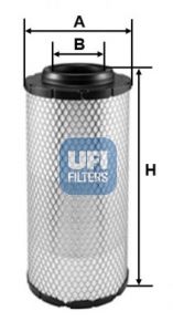 Gaisa filtrs UFI 27.B27.00