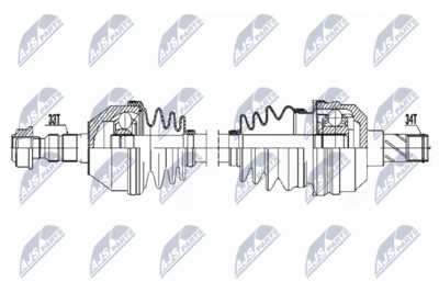 Приводной вал NTY NPW-PL-050