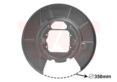 Dubļu sargs, Bremžu disks VAN WEZEL 0685373