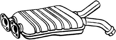 Средний глушитель выхлопных газов BOSAL 175-057