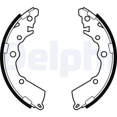 Комплект тормозных колодок DELPHI LS2068