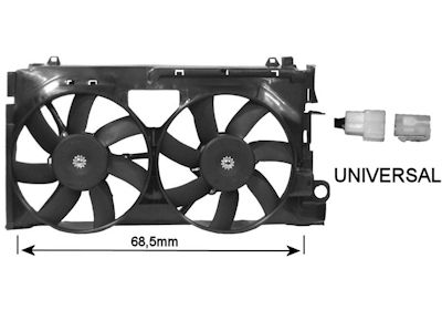 Ventilators, Motora dzesēšanas sistēma VAN WEZEL 0955749