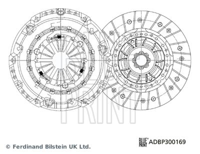 Комплект сцепления BLUE PRINT ADBP300169