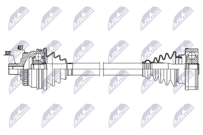 Приводной вал NTY NPW-AU-100