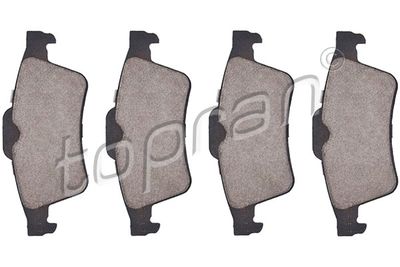 Комплект тормозных колодок, дисковый тормоз TOPRAN 700 647