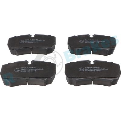 Bremžu uzliku kompl., Disku bremzes RAP BRAKES R-P0429