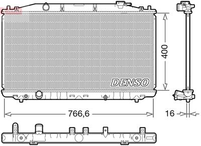 Radiators, Motora dzesēšanas sistēma DENSO DRM40051