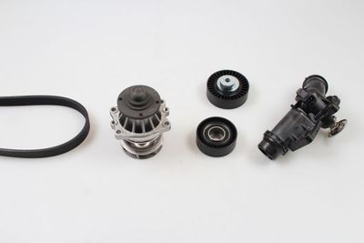 Ūdenssūknis + ķīļrievu siksnas komplekts HEPU PK04720TH