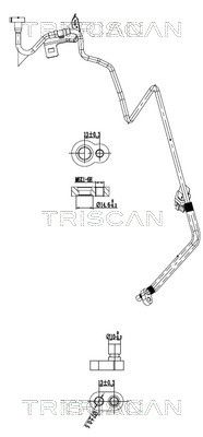 Трубопровод высокого / низкого давления, кондиционер TRISCAN 9010 14004