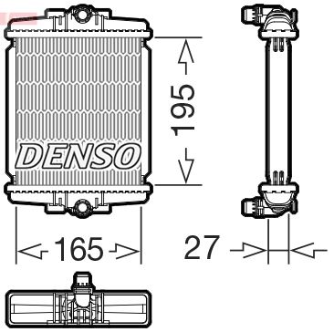 Radiators, Motora dzesēšanas sistēma DENSO DRM05077