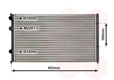 Radiators, Motora dzesēšanas sistēma VAN WEZEL 58002115