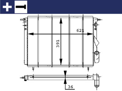Radiators, Motora dzesēšanas sistēma MAHLE CR 452 000S
