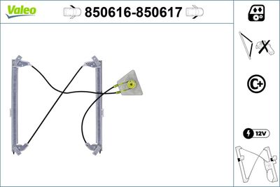 Стеклоподъемник VALEO 850616