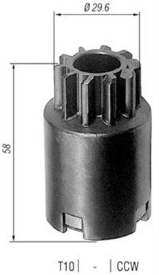 Ведущая шестерня, стартер MAGNETI MARELLI 940113020067