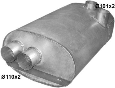 Izplūdes gāzu trokšņa slāpētājs (pēdējais) POLMO 79.00